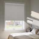 HESTIA No Drill Cordless Blackout Roller Shades, 34"W x 72"H