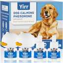 Dog Calming Diffuser, Dog Pheromones Calming Diffuser, Relaxing Pheromone for Dogs Relief Stress Anxiety Fighting Scratching Barking, 2 Diffuser 4 Refill(48ml)