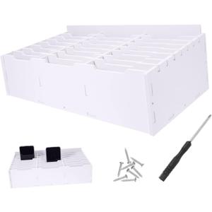 Mobile Phone Storage Box Desktop Storage Bins Greeting Card Display Classroom Mailbox 30 Slots Desktop Phone Holder Cell Phone Holder Classroom Organizer White Office Grid Wpc (39X20.7CM)