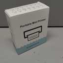 Mini Sticker Printer, Portable Thermal Printer, Inkless Pocket Maker for Study Notes, Pictures, DIY, Label, Photos, DIY, Compatible with iOS & Android