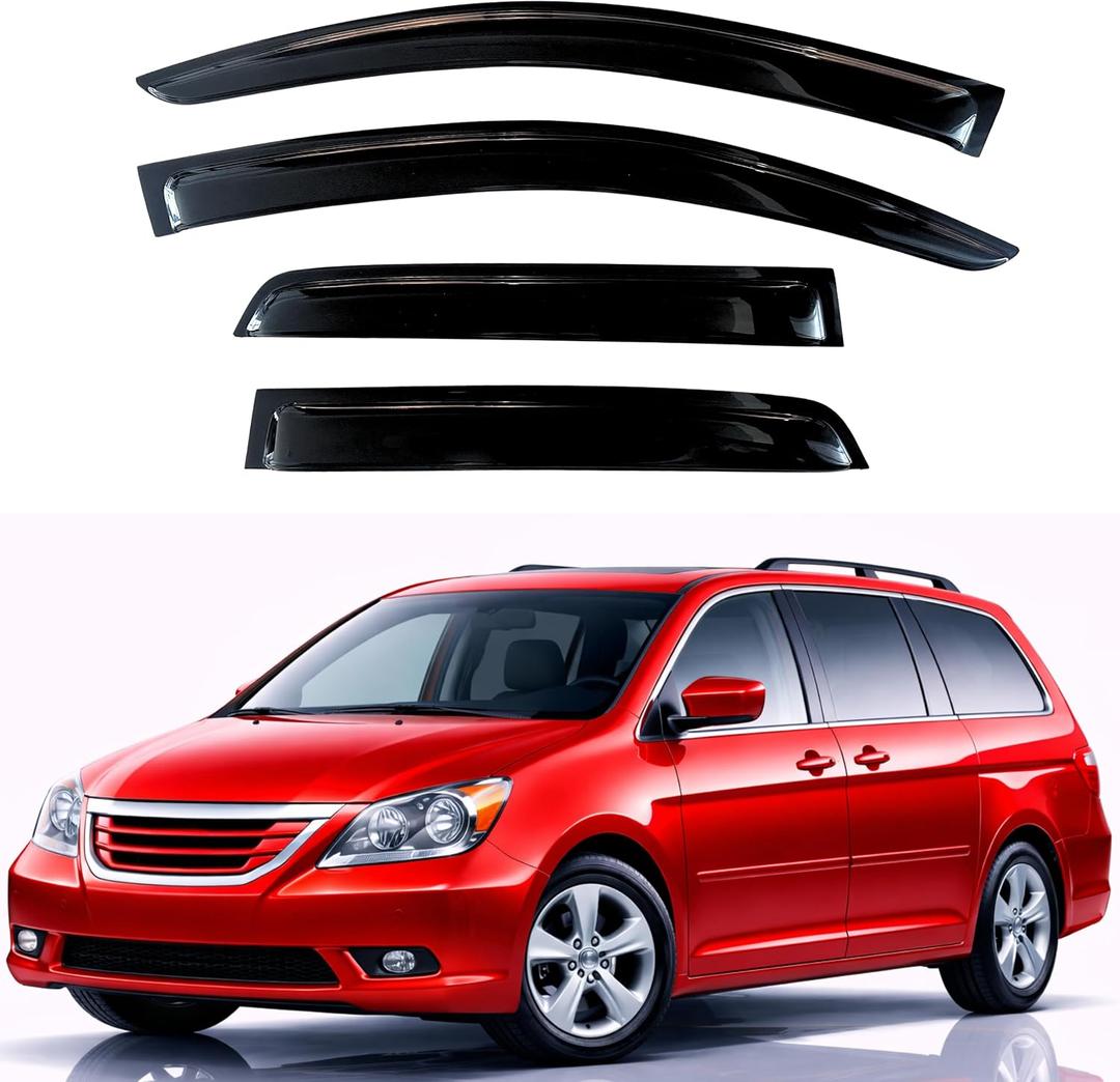 KPY Rain Guards Fit for 2005-2010 Honda Odyssey, Out-Channel Window Visors Vent Wind Deflectors 4PC, Car Accessories for 05-10 Odyssey