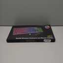 Wireless Keyboard and Mouse Combo, RGB Backlit, Rechargeable & Light Up Letters, Full-Size, Soft Typing, Sleep Mode, 2.4GHz Quiet Keyboard Set for Mac, Windows, Laptop, PC, Trueque (Pink)