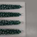 Christmas Decorations Indoor, Christmas Decor-Christmas Tree Taper Flameless Candles Battery Operated with Remote Timer, Xmas Candlestick Home Table Mantel Room Decor, 4 Pack(Green&White) Large, 11.4"