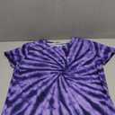 Spider Tie Dye T-Shirt, Purple, Size: M
