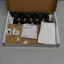 Homemory 6 Pcs Window Candles with Remote Timer Dimmer, Christmas Candles for Window Battery Operated, Ivory Flameless Taper Candle with Holders and Suctions, LED Candlesticks for Xmas Holiday Decor