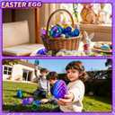 3D Printed Dragon Egg with Dragon Toys, Articulated Dragon Toys for Kids, Animals Figure Fidget Dinosaur Eggs, Kids Easter Eggs Basket Stuffers, Gifts for Boys and Girls 3 4 5 6 7 8 (Purple)