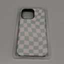 Compatible with iPhone 15 Pro Max Case [Compatible with MagSafe] -Shockproof Protective Slim Soft TPU Cover Phone Case 6.7" (Checkerboard, iPhone 15 Pro Max 6.7")