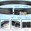 JaGely 190003 Pool Filter Tension Control Clamp Kit Compatible with Pentair, Fns Plus, Clean and Clear Plus with 194997 Machined Nut Replacement and 53108900 Spring Barrel Nut Part for Pool Spa Filter