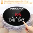 Egg Incubators for Hatching Eggs with Smart Automatic Turning Small Poultry Duck Quail 12 Eggs Chicken Incubator Temperature Days Control Humidity Display Candler Hatcher Machine, Fahrenheit