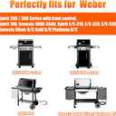for Weber Drip Pan Replacement 93305 Catch Pan for Weber with 20-Pack 6415 Foil Grease Tray Liners | Grease Catcher for Weber Genesis & Spirit Grills Silver/Gold/Platinum1000-5500 Summit Grills