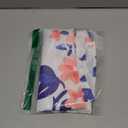 Spring Floral Small Square Table Cloth 36 inch Outdoor Party Card Table Cover for 2-4 Seats Restaurant Coffee Table Cloth Washable Fabric Cute Pink and Blue Flower