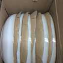 AmorArc 8.5'' Large Pasta Bowls, 36oz Ceramic Salad Serving Bowls Set of 6 for Kitchen, Wide Stoneware Bowls for Pasta,Salad,Fruit,Bread, Microwave Safe, Cappuccino