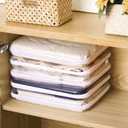 Sanwuta 6 Pcs Clear Hard Zipper Case Plastic Zipper Pouches Transparent Makeup Bag Pencil Case Pouches Toiletry Diaper Bag for Travel Toy Storage Organizer Bins (White,13.78 x 11.81 x 2 Inch)