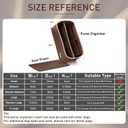 Doxo Purse Organizer Insert for Handbags & Base Shaper 2pc Set with Zipper, Felt Bag Organizer for Tote, Purse Organizer for LV Speedy 25/30/35 Neverfull MM Le Pliage L Tote Bag and More(Brown-L)