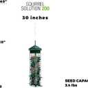 Squirrel Solution200 Squirrel-proof Bird Feeder w/6 Feeding Ports, 3.4-pound Seed Capacity, Free Seed Funnel