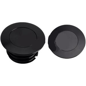 Motorcycle Gas Cap Motorcycle Accessories Screw-In Flush Mount Fuel Tank Gas Cap Left Side Tank Cap/Fit For Harley Softail M8 2018-2022 Slim(Black)