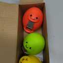 Egg Cracker, Silicone Egg Shell Opener, Cute Egg Shaped Design, Opens Eggs with Ease, A Little Happiness Boost for Your Kitchen. (3-Pack–Green, Red, Yellow)