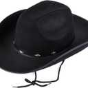 Funny Party Hats - Studded Cowboy Hat - Cowboy Costume Accessory