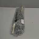 Sea Team 24-Pack Artificial Glitter Berry Stem Ornaments, Decorative Bead Sticks, Glittery Twigs, Picks, Branches for Christmas Tree, Small Vase, Holiday, Wedding, Party (15 Inches, Silver)