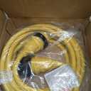 25ft 30Amp 125V RV Power Wire Cord Marine Shore Boat L5-30 Yellow 25 Feet Heavy Duty Electrical Power Cable, NEMA L5-30P to NEMA L5-30R