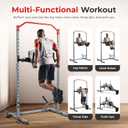 Sunny Health & Fitness Dip Station Core Attachment SF-XFA008 | Leg & Knee Raises, Dip Handles, 5-Position Backrest, Height Adjustable , 2"x2" Rack Compatible, Sweat-Resistant Padding, Captain's Chair