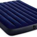Intex 64758E Dura-Beam Standard Downy Air Mattress: Fiber-Tech, Full Size, 10in Bed Height, 600lb Weight Capacity, Pump Sold Separately