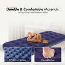 Single Size Air Mattress Inflatable Bed, Blow Up Mattress Camping Sleeping Pad
