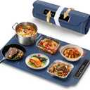 Warming Mat for Food, Food Warmer with 4 Level Adjustable Temperature, Full Surface Heating, Rollable & Portable Food Warming MatElectric Warming Tray for Buffets Party and Home Daily Use