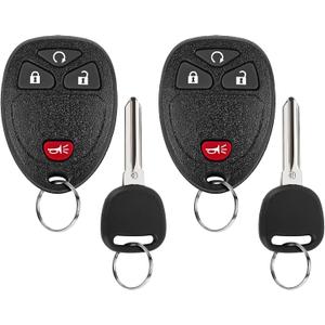 Key Fob Replacement Keyless Remote Control Fit for 2007 2008 2009 2010 2011 2012 2013 Chevy Silverado Suburban Tahoe Avalanche Equinox GMC Sierra Yukon Acadia Savana Escalade Enclave,OUC60270 15913421