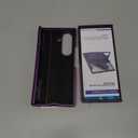 For Samsung Galaxy Z Fold 7 Slim Case with Stand, Glass Screen Protector, Full Hinge Protection, Thin & Rugged, Shockproof Protective Phone Case Cover for Samsung Galaxy Z Fold7 2025, Purple