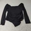 PINKMSTYLE Womens Square Neck Mesh Long Sleeve Bodysuit Shapewear Corset Tops Sexy Concert Outfits Party Shirts XXL