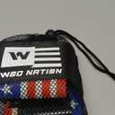 WOD Nation Wrist Wraps for Weightlifting, 18 Professional Gym Wrist Straps w/Thumb Loop, Wrist Wraps for Men & Women, Wrist Support Wraps for Strength Training, Powerlifting & Bodybuilding (Flag)