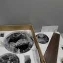 Fanbulous Farmhouse Ceiling Fans with Light, 48 Inch Bedroom Ceiling Fan with Lights, 6-Speed Adjustable, Quiet and Reversible DC Motor, Dual Finish 5 Blades, Rustic Caged Ceiling Fan for Living Room (Black and Walnut)