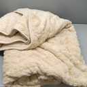 Wemore Weighted Blanket for Adults Twin Size 15 lbs, Dual Sided Soft Fuzzy Jacquard Sherpa Weighted Blankets for Sleeping, Cozy Fluffy Knitted Heavy Blanket for Couch Bed, Khaki, 60 x 80 inches