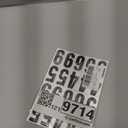 1.5 inch Self Adhesive Numbers for Mailbox, House Numbers, Reflective Mailbox Number, Trash Cans Number, for Outside, 120 PCS (Black/White)