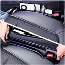 2PCS Car Seat Gap Filler Organizer and Carry Hook,Upgraded Multifunction Gap Filler for Car with Filling Gaps and Storing for Phones Keys,Universal No Drop Seat Guard for Cars