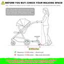 Universal Stroller Board with Detachable Seat, 2 in 1 Buggy Board Suitable for Most Brands of Strollers, Holds Children Up to 55 lbs