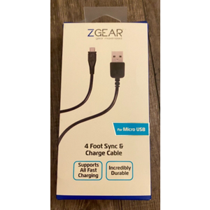 ZGEAR 4 Foot Sync & Charge Cable