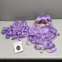 ColorGround Long Curly Cosplay Wig with 2 Ponytails (Light Purple)