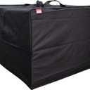 Outdoor Square Cushion/Cover Storage Bag, Protective Zippered Storage Bags with Handles, 32''L x 32''W x 24''H Black