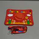 Cute Case for Galaxy Tab A9 Plus 11 Inch 2023 - Silicone 3D Design for Girls Women Teens Girly Kawaii Funny Cartoon Soft Stand with Lanyard for Samsung A9 Plus Tablet Case, Red