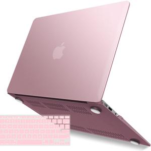 IBENZER Compatible with Old Version MacBook Air 13 Inch Case (2010-2017 Release). Models: A1466 / A1369, Plastic Hard Shell Case with Keyboard Cover for Mac Air 13, Rose Gold, A13MPK+1