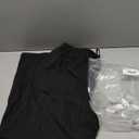 ANRABESS Women's Wide Leg Beach Pants Elastic Waist Lightweight Casual Flowy Palazzo Lounge Trousers with Pockets (X-Large, Black)