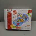 Baby Gyms Play Mats, Play Piano Gym Mat, Activity Mat for Tummy Time with 5 Infant Learning Sensory, Music and Lights for Newborns and Toddlers (Dark Blue)