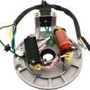 2 Coil Ignition Magneto Stator Plate Replacement for Taotao Kazuma Meerkat Mini Falcon scooter compatible with125cc 110cc 90cc 70cc 50cc dirt bike