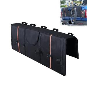 Amooca Tailgate Pad for Mountain Bikes Pickup Truck Tailgate Protection Pad with 3 Tool Pockets 52'' Wide for 5 Bicycles