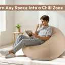 OLEEK Inflatable Bean Bag Chair with Electric air Pump 6PCS - Inflatable Chairs for Adults - Folding Outdoor Bean Bag Chair - Inflatable Chair for Kids - Blow up Chair - Classroom Bean Bags