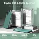 2 x TOCOL 5 in 1 for iPhone 11 Case, with 2 Screen Protectors + 2 Camera Protectors, Liquid Silicone [Anti-Scratch] [Drop Protection] for iPhone 11 Phone Case, Midnight Green