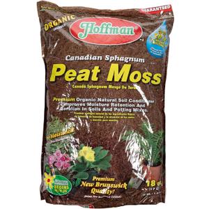 Hoffman Canadian Sphagnum Peat Moss - 18 Quart,Brown/A,37029