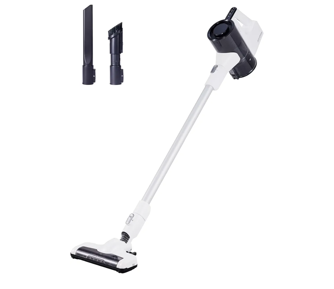 Amazon Basics Cordless Vacuum Cleaner for Carpet and Hardwood, Lightweight (5 lbs), White